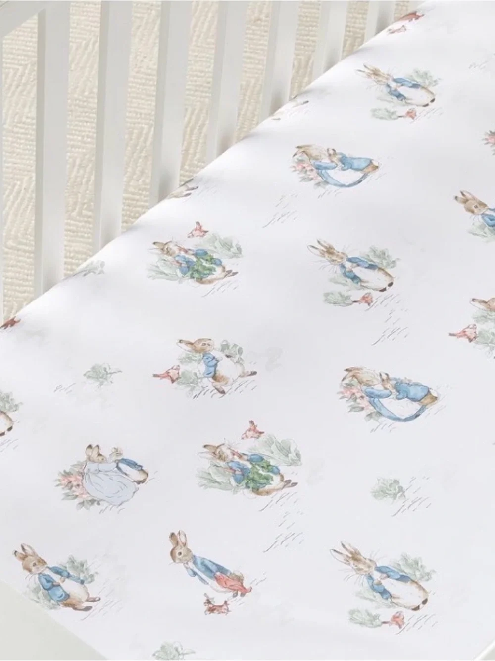 Pottery Barn Kids Peter Rabbit Organic Crib 0487 Fitted Sheet Beatrix Potter